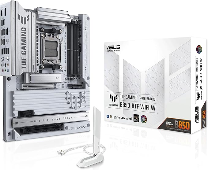 AMD Ryzen 7 9800X3D With Sapphire Nitro+ RX9070XT Cable Free White Edition